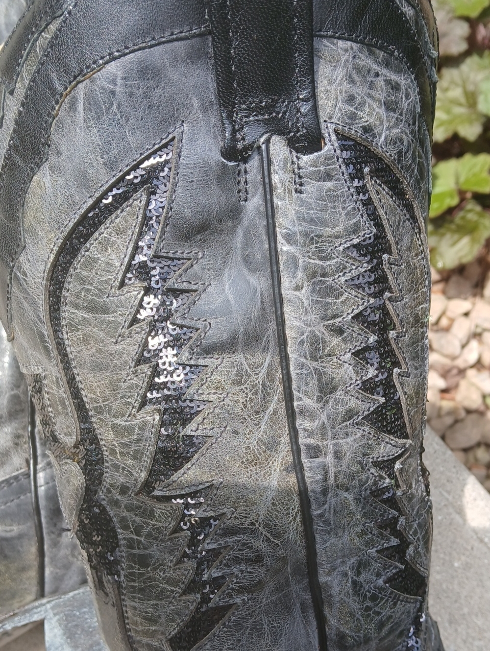 Corral Women's Eagle Sequin Inlay Snip Toe Cowgirl Boots model R1003, Sz 9.5 - Picture 7 of 12